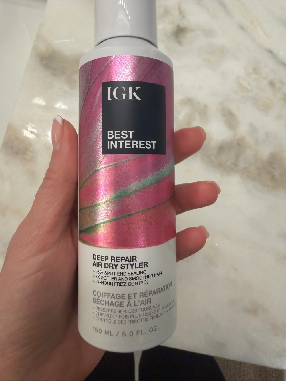 IGK Best Interest Deep Repair Air Dry Styler - Pink